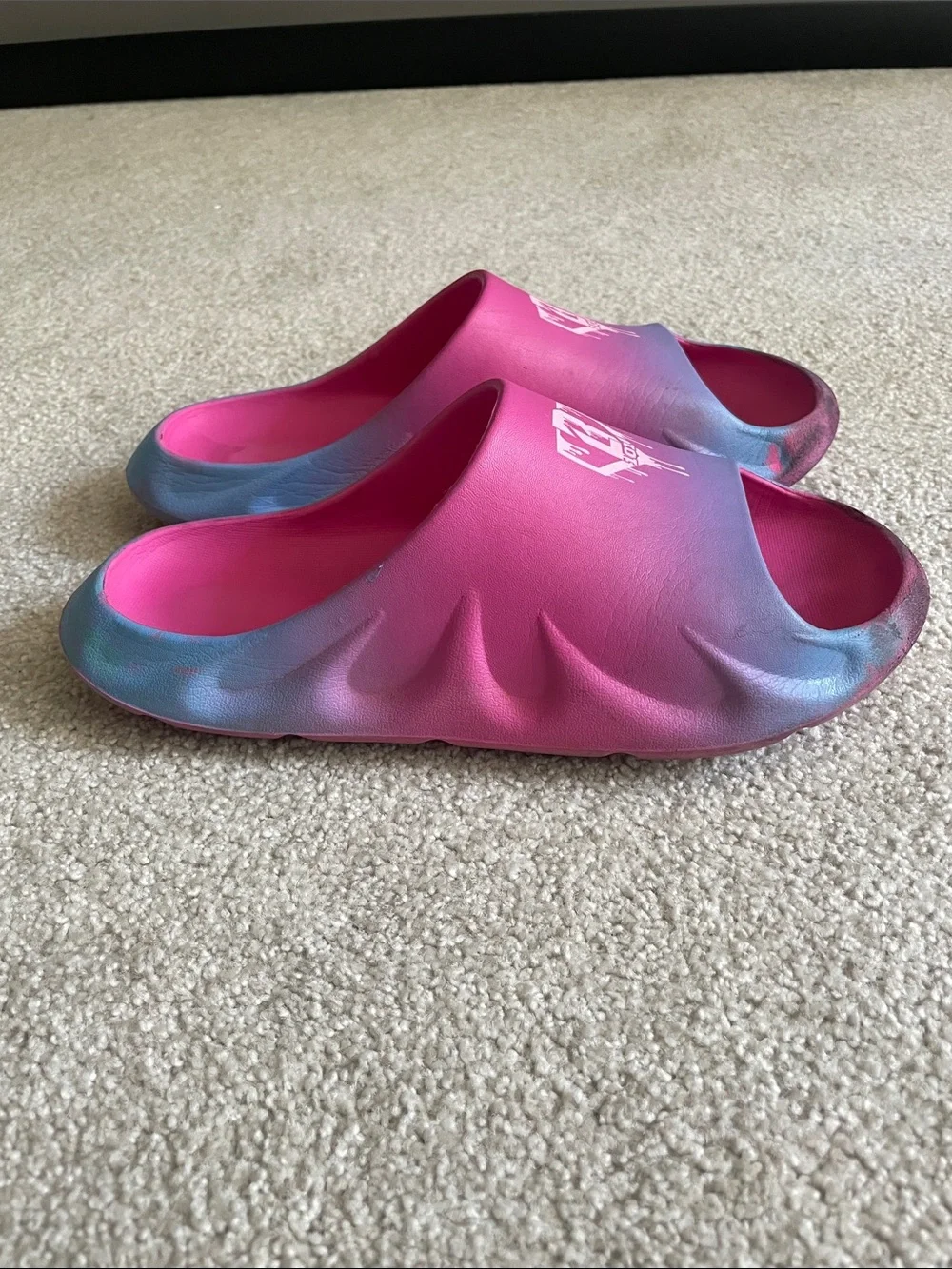 Baseball Lifestyle 101 Kids Pink & Blue Slide Sandals